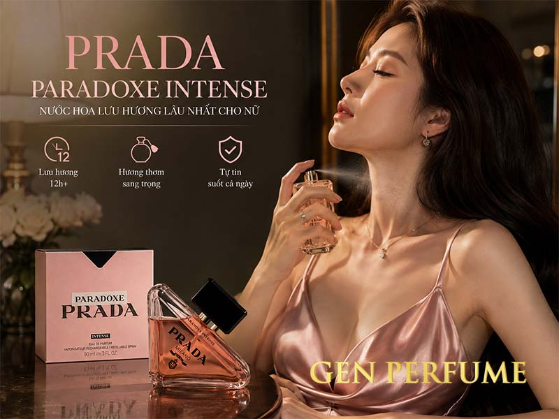 Nước hoa lưu hương lâu nhất cho nữ Prada Paradoxe Intense