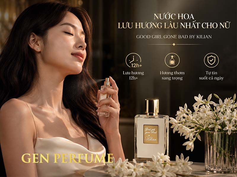 Nước hoa lưu hương lâu nhất cho nữ Kilian Good Girl Gone Bad