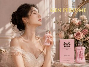 nước hoa màu hồng nhạt