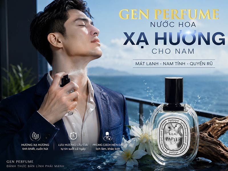 nước hoa xạ hương cho nam Diptyque L'eau Papier