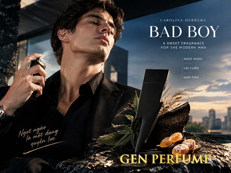 Carolina Herrera Bad Boy Le Parfum Nước hoa mùi kẹo ngọt cho nam
