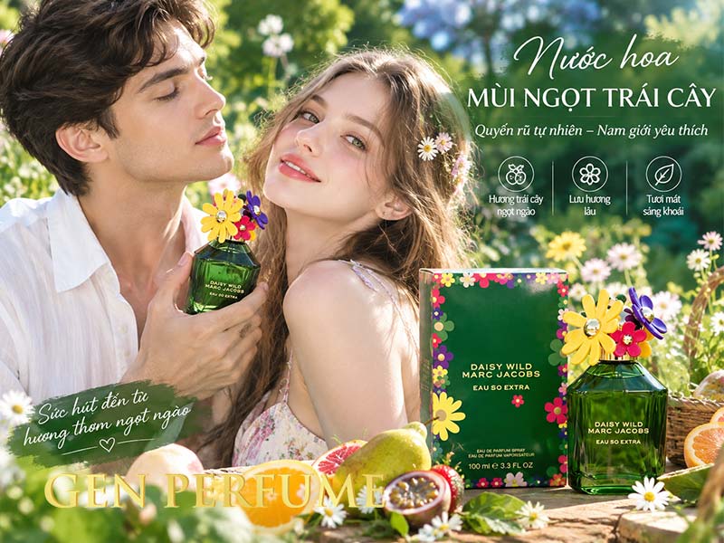 Nước hoa mùi ngọt trái cây Marc Jacobs Daisy Wild Eau So Intense