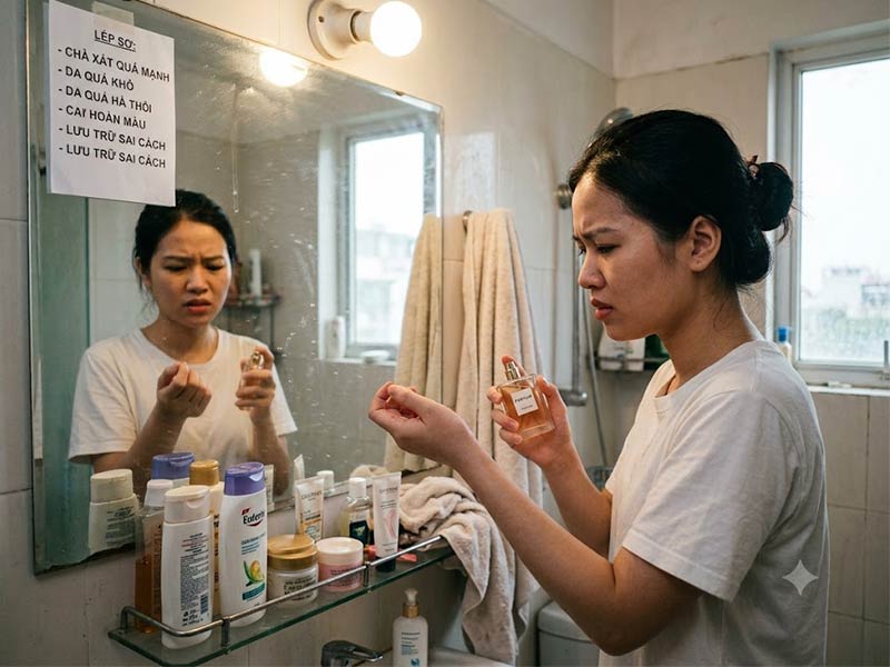 Tại sao xịt nước hoa không thơm
